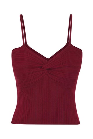 Cardigan e top slim - Bordeaux