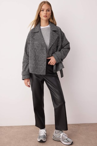 Giacca regular - Bianco, nero e grigio