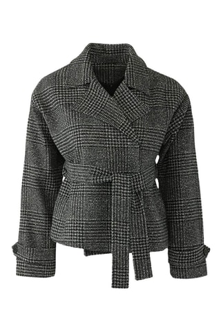 Giacca regular - Bianco, nero e grigio