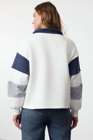 Felpa oversize - Bianco