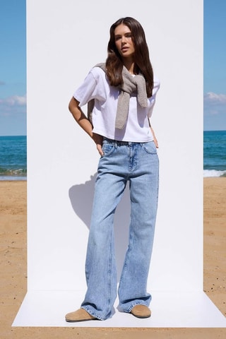 Jean - Blanc et bleu