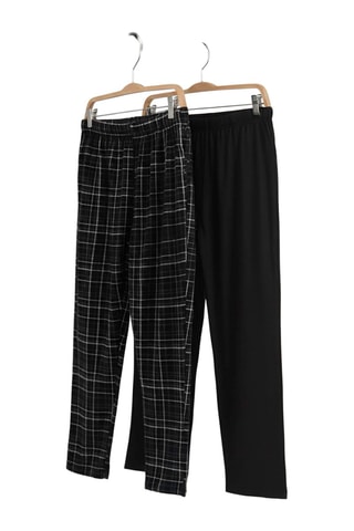 2 pantaloni pigiama - Nero