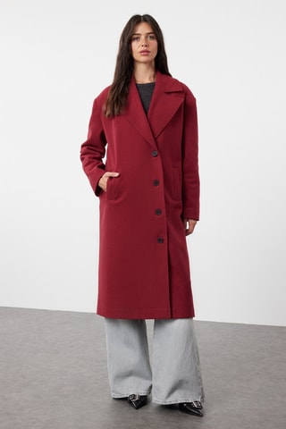 Cappotto oversize - Rosso
