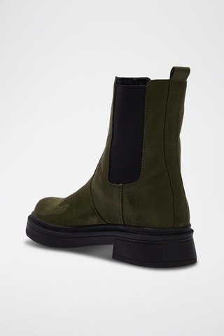 Stivaletti Beatles in pelle scamosciata - Nero e verde