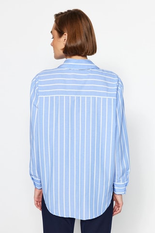 Camicia a righe - Blu
