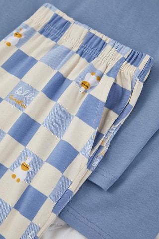 Pigiama - Bianco, nero e blu