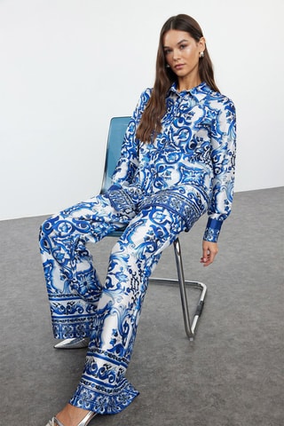 Tunica e pantaloni - Blu e bianco