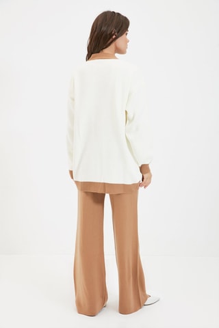 Cardigan e pantaloni - Bianco