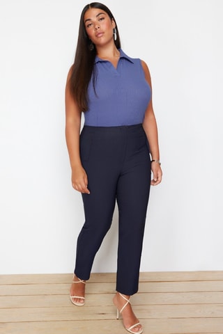 Pantaloni cigarette - Blu