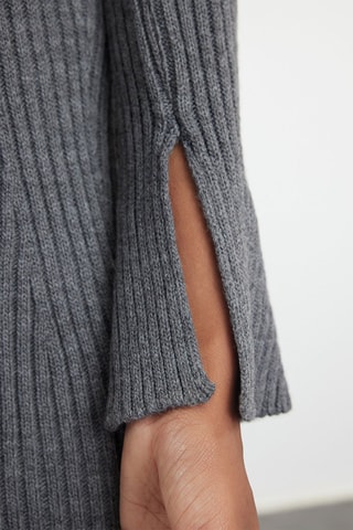 Abito a trapezio regular - Grigio