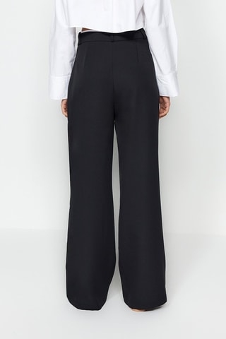 Pantaloni wide legs - Nero