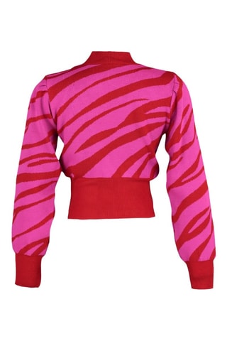 Pull regular - Rouge et rose
