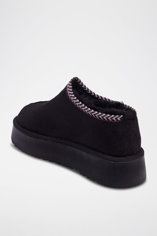 Stivaletti in pelle scamosciata - Nero