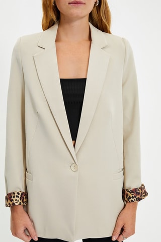 Blazer - Beige, marrone e nero