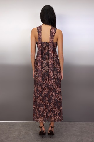 Abito lungo - Marrone e nero