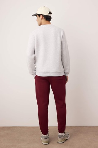 Felpa e pantaloni sportivi - Bianco, rosso e grigio