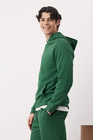 Felpa con cappuccio e pantaloni sportivi - Verde