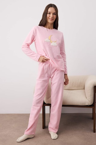 Pigiama - Bianco, giallo e rosa