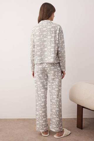 Pigiama - Bianco e grigio