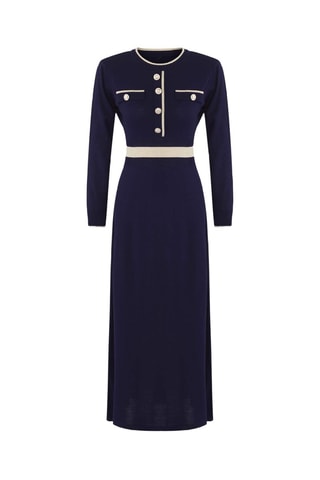 Abito lungo - Beige e blu