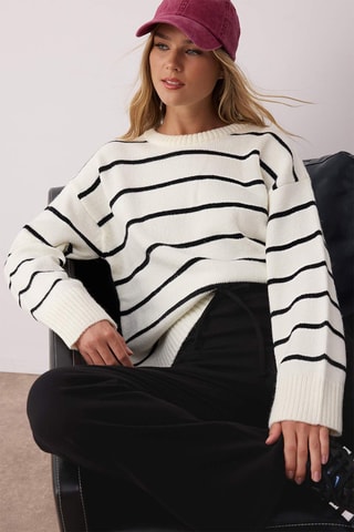Maglia oversize - Bianco e nero
