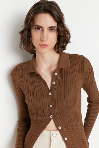 Cardigan - Marrone