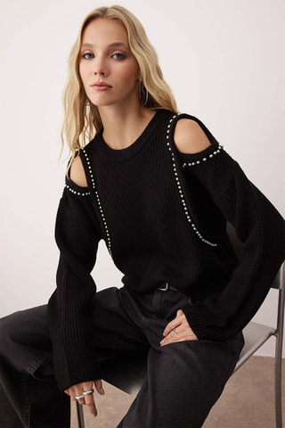 Maglia oversize - Nero