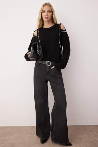 Maglia oversize - Nero