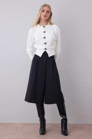 Cardigan regular - Bianco