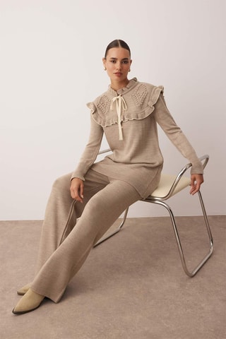 Maglia e pantaloni - Beige