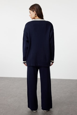 Cardigan e pantaloni - Blu