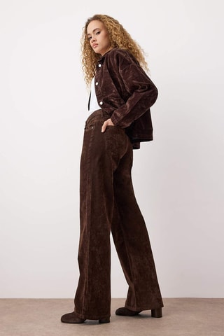 Jeans wide legs - Marrone