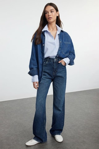 Jeans wide legs - Blu