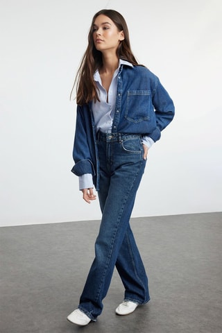 Jeans wide legs - Blu