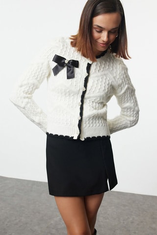 Cardigan - Bianco e nero
