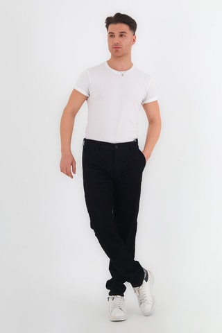 Pantaloni chino slim - Nero