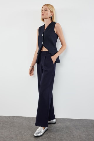 Pantalon droit - Bleu