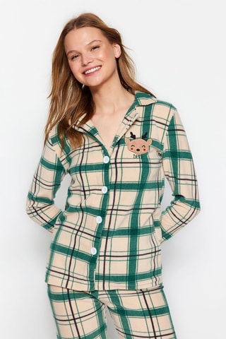 Pigiama - Beige e verde