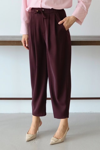 Pantalon carotte - Violet