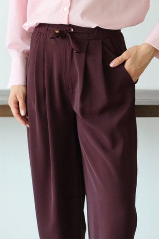 Pantalon carotte - Violet