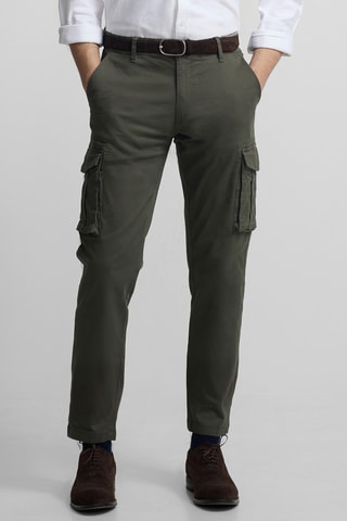 Pantalon cargo - Vert