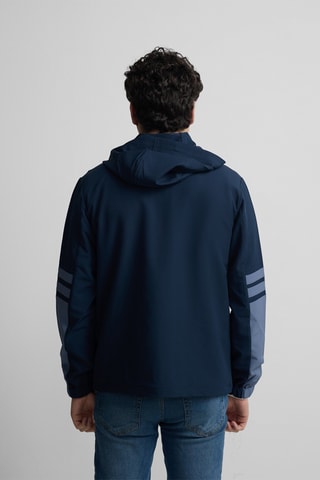 Giacca a vento con cappuccio - Blu