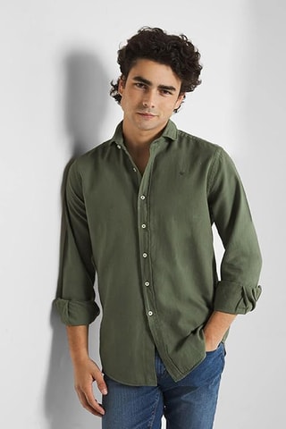 Camicia slim - Verde