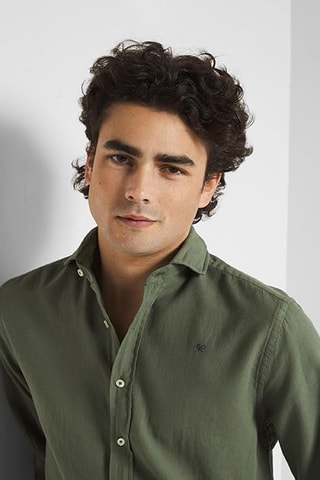 Camicia slim - Verde