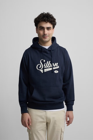 Felpa con cappuccio - Blu