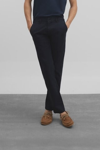 Pantaloni chino regular - Blu