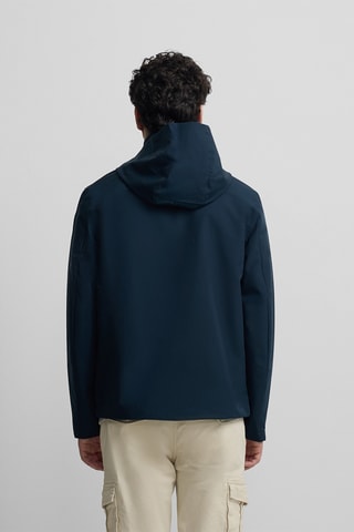 Giacca a vento con cappuccio - Blu