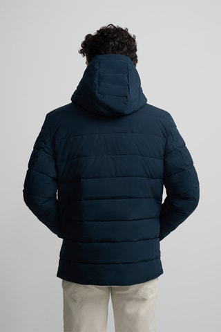 Piumino con cappuccio - Blu