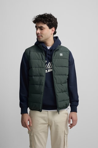 Piumino senza maniche - Verde