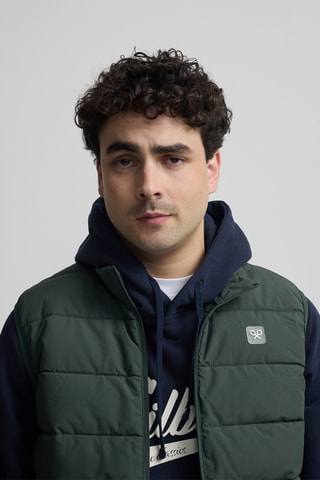 Piumino senza maniche - Verde